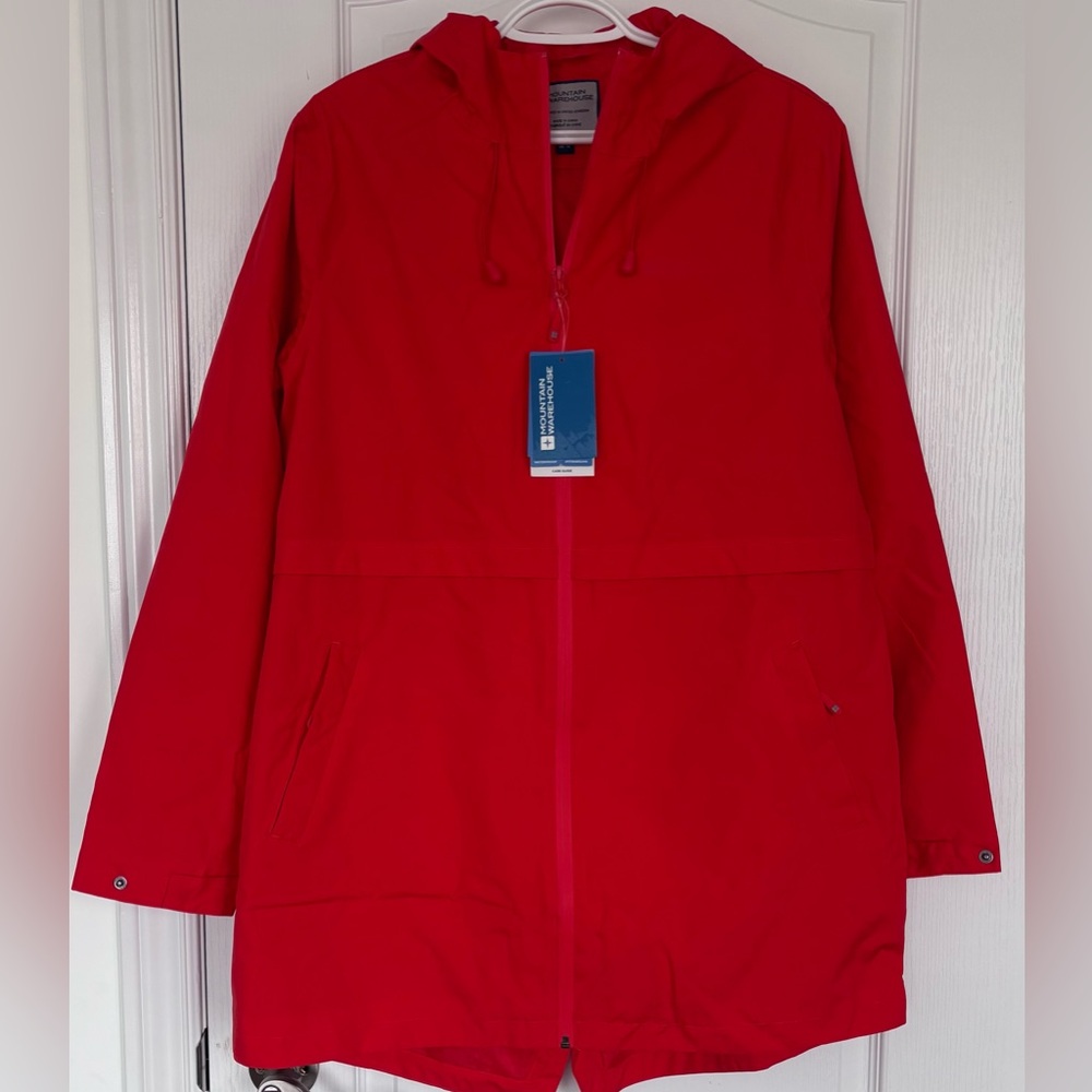 Mountain Warehouse Orange Hilltop Waterproof Jacket Size US 12